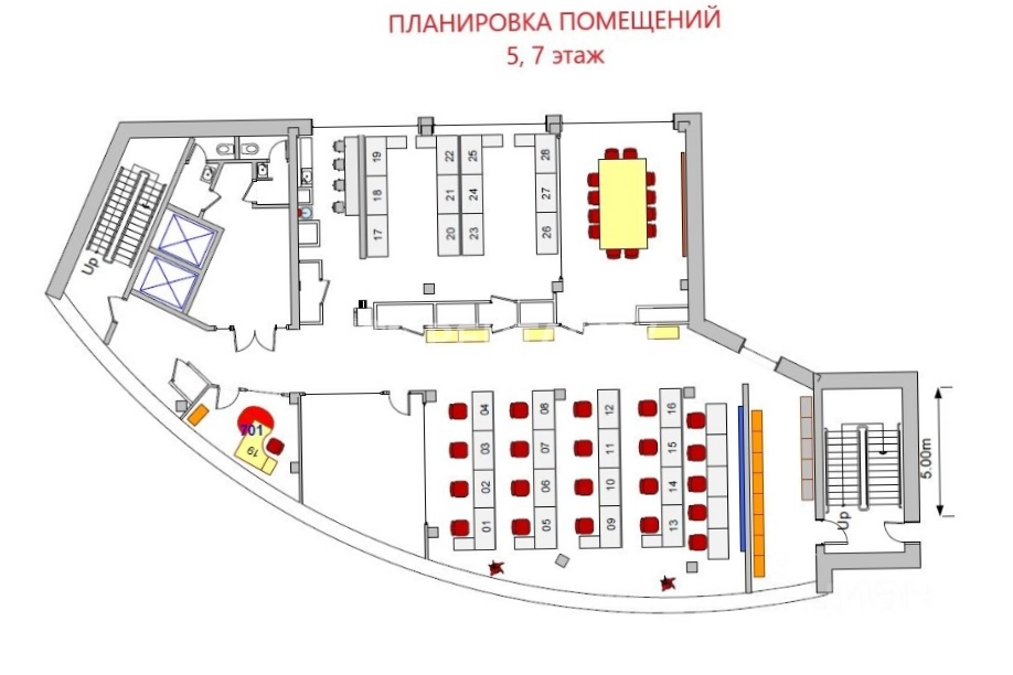 Офис Кулон Билдинг площадью 367 квадратных метров