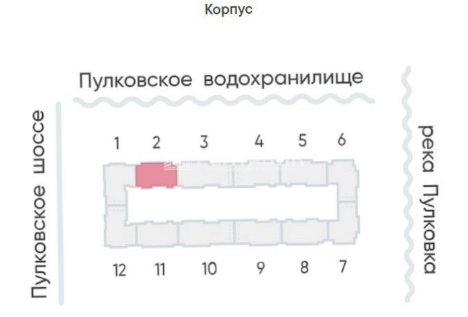 Помещение свободного назначения Пулково Лейк площадью 69 квадратных метров