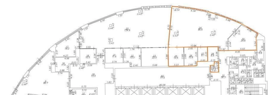 Офис Кутузов площадью 206.3 квадратных метров
