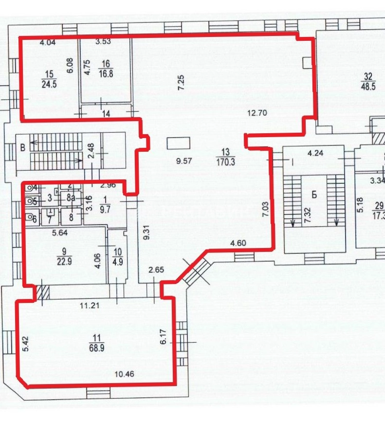 Офис Петровка, 15-13с5 площадью 333 квадратных метров