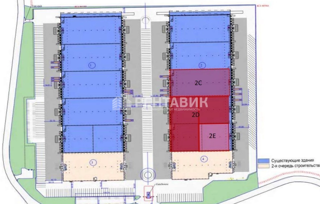 Склад Логистический парк Гориго площадью 4130 квадратных метров