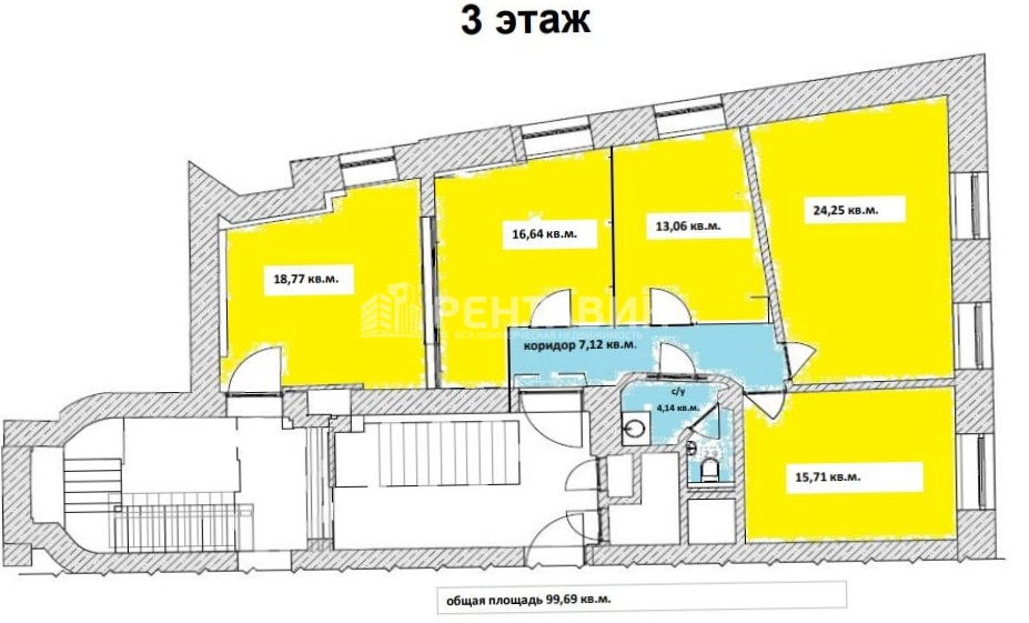 Офис Лубянский, 19с1 площадью 305.29 квадратных метров