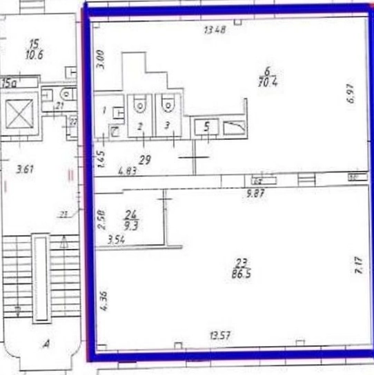 Офис Столешников 14 площадью 191 квадратных метров