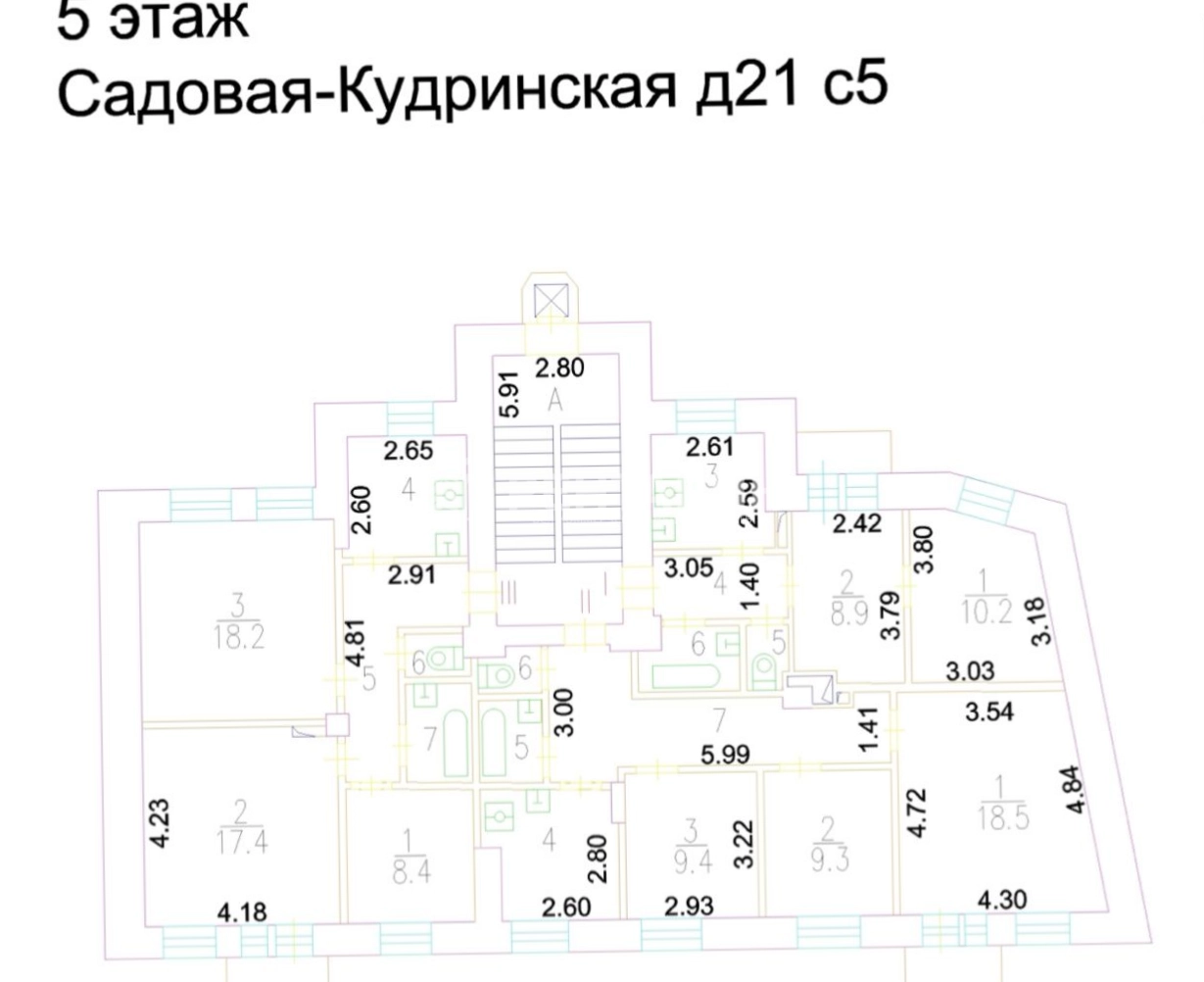 Здание целиком Садовая-Кудринская 21с5 площадью 1196 квадратных метров
