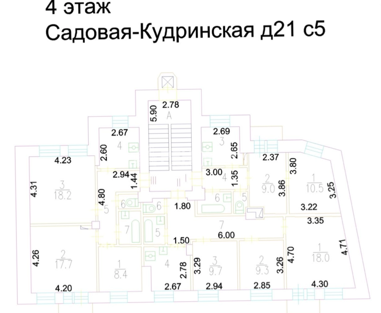 Здание целиком Садовая-Кудринская 21с5 площадью 1196 квадратных метров