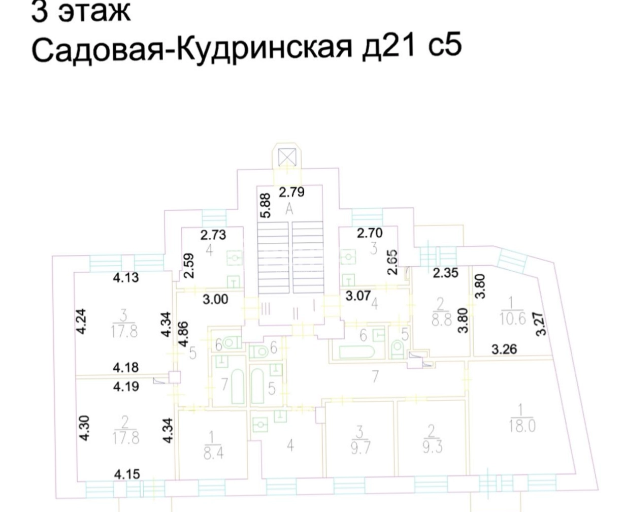 Здание целиком Садовая-Кудринская 21с5 площадью 1196 квадратных метров