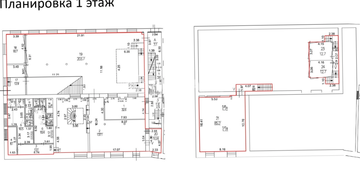 Офис Рябовская Мануфактура Строение 8 площадью 1249.8 квадратных метров