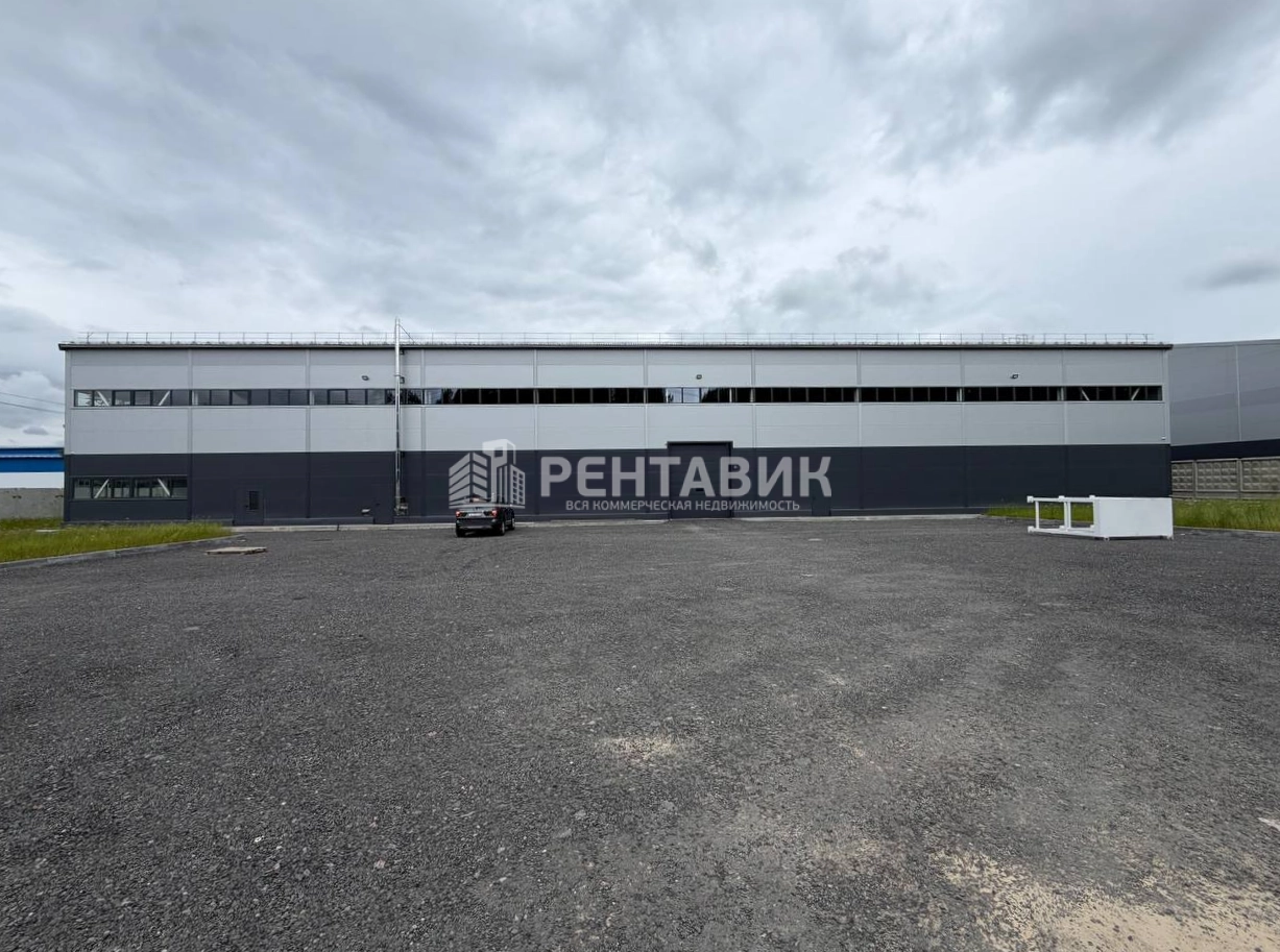фасад дома, здание по адресу Ленинградская обл, Всеволожский р-н, деревня Новое Девяткино, тер Производственная, ул Промышленная, зд 26