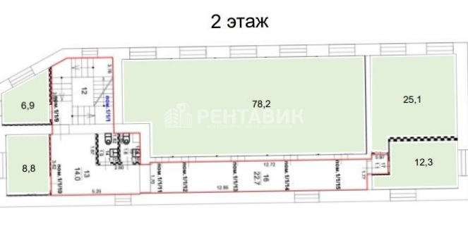 Офис Бутырская, 76с4 площадью 368.8 квадратных метров