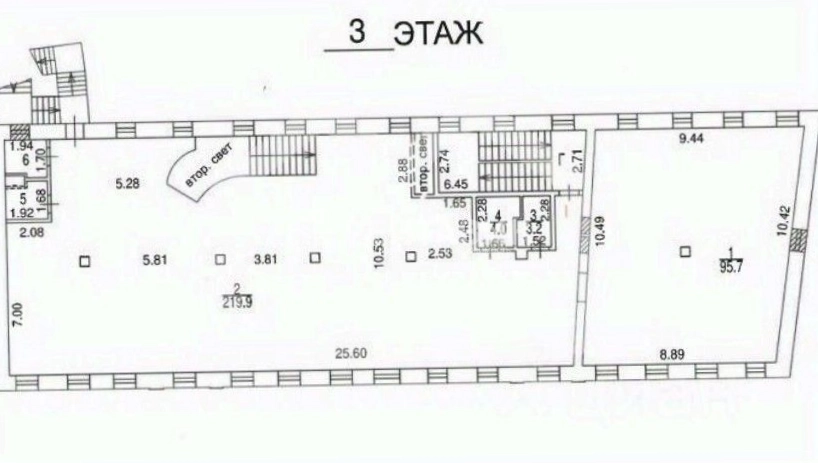 Здание целиком Оружейный, 15с1 площадью 1794.7 квадратных метров