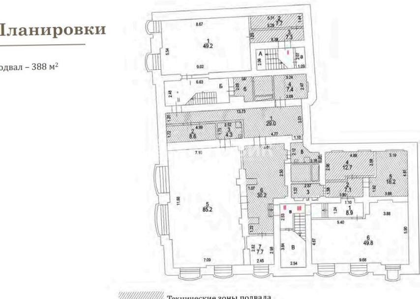 Здание целиком Дом Быкова, строение 1 площадью 2055.7 квадратных метров