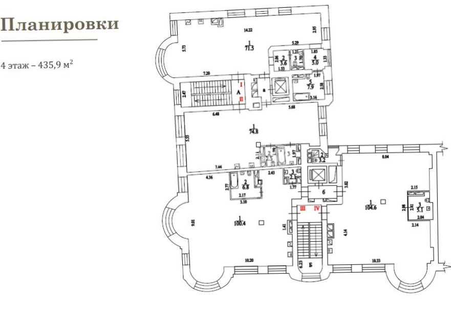 Здание целиком Дом Быкова, строение 1 площадью 2055.7 квадратных метров
