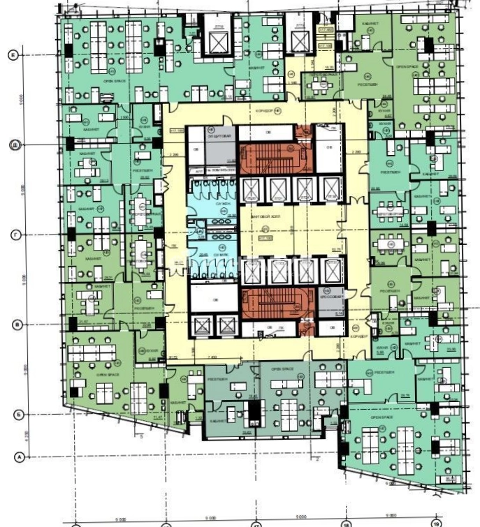 Офис Орбион площадью 3320.3 квадратных метров