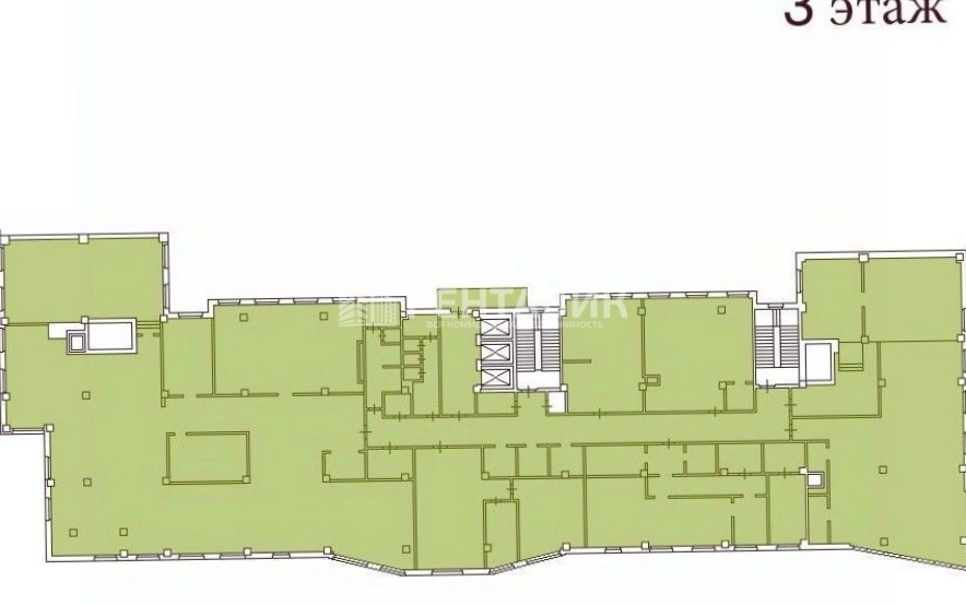 Офис Кропоткина, 1И площадью 1281.9 квадратных метров
