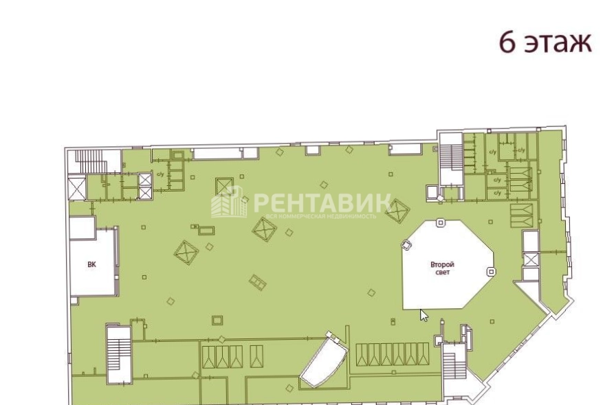 Офис Адмирал площадью 1330 квадратных метров