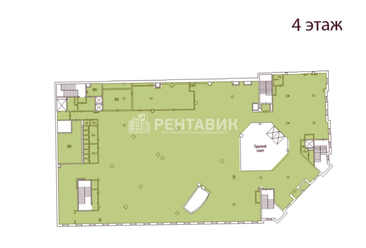 Офис Адмирал площадью 1488.5 квадратных метров
