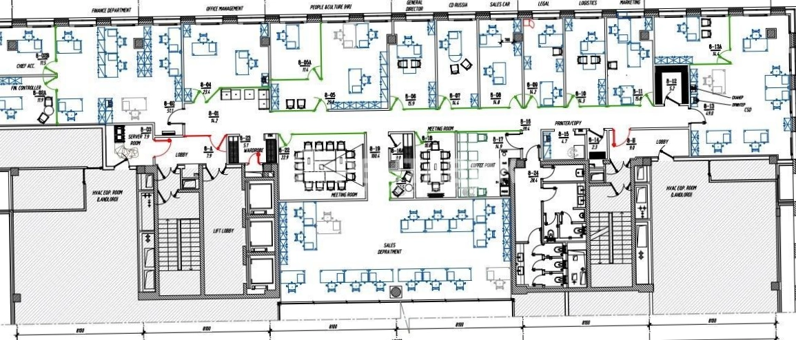 Офис Алкон I. Корпус 4 площадью 694.8 квадратных метров