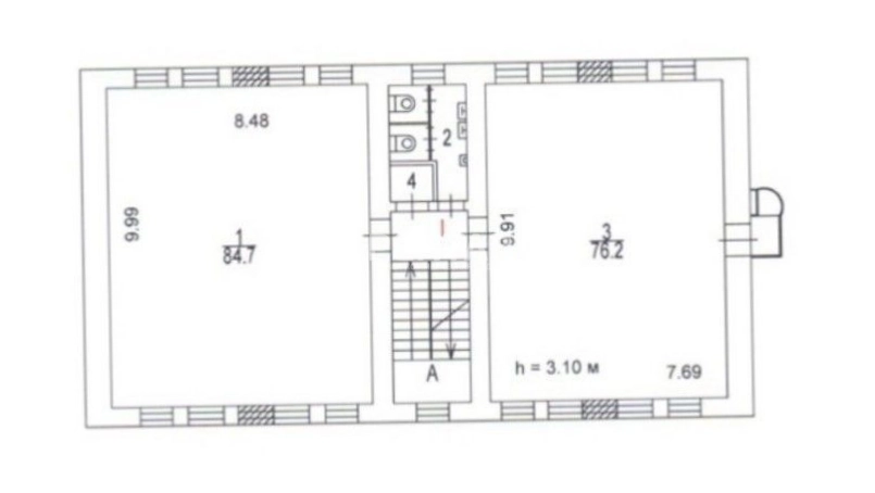 Офис Заморёнова, 12с1 площадью 766.4 квадратных метров