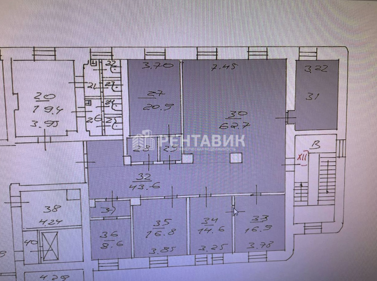 Офис Малая Пироговская, 18с1 площадью 211.3 квадратных метров