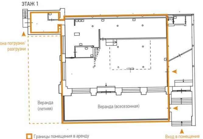 Помещение свободного назначения Фактория, строение 7 площадью 542 квадратных метров
