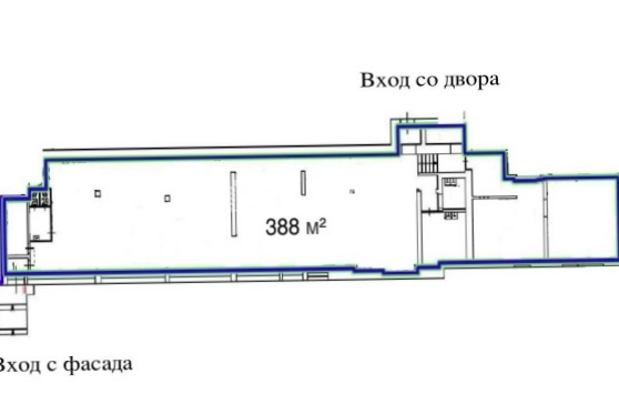 Помещение свободного назначения Бочкова, 3 площадью 388 квадратных метров