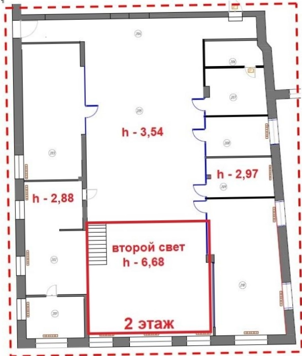 Офис Рябовская мануфактура, строение 6 площадью 753.3 квадратных метров