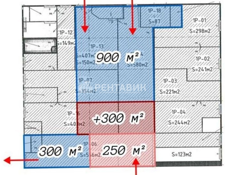 Производство Екатерининский 3Б площадью 1000 квадратных метров