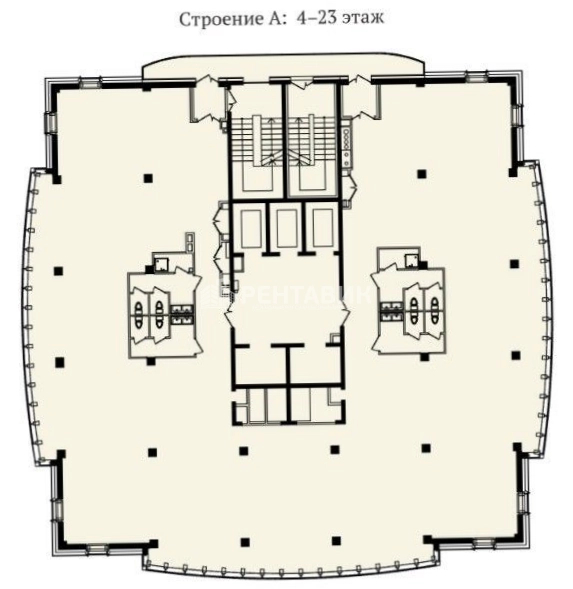 Офис Фландрия Плаза площадью 2048 квадратных метров