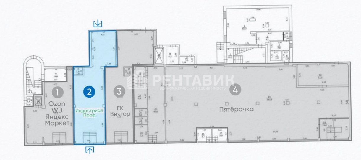 Торговая площадь Вольная, 35с4 площадью 95.9 квадратных метров