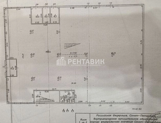 Помещение свободного назначения Маршала Говорова, 41А площадью 1240 квадратных метров