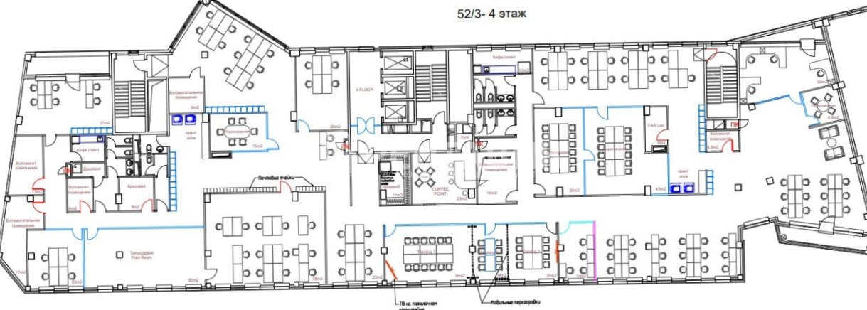 Офис Riverside Towers, строение 3 площадью 2658 квадратных метров