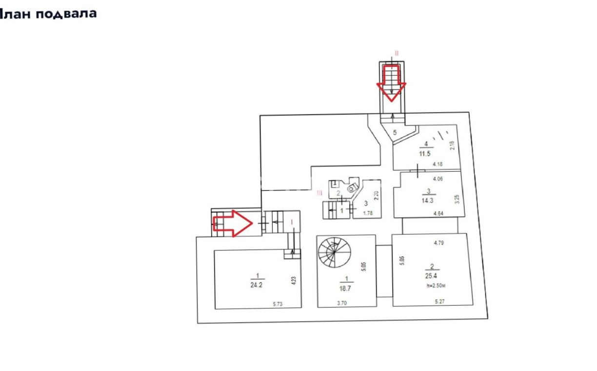 Здание целиком Бакунинская, 24 площадью 430 квадратных метров