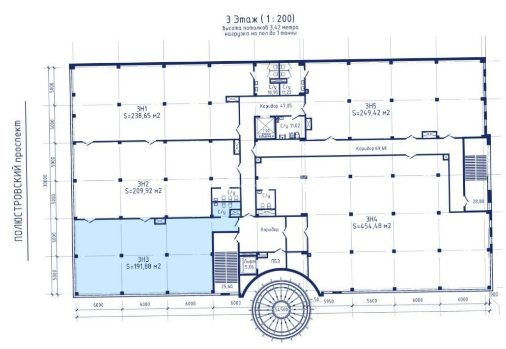 Склад Литовская 16 площадью 191.8 квадратных метров
