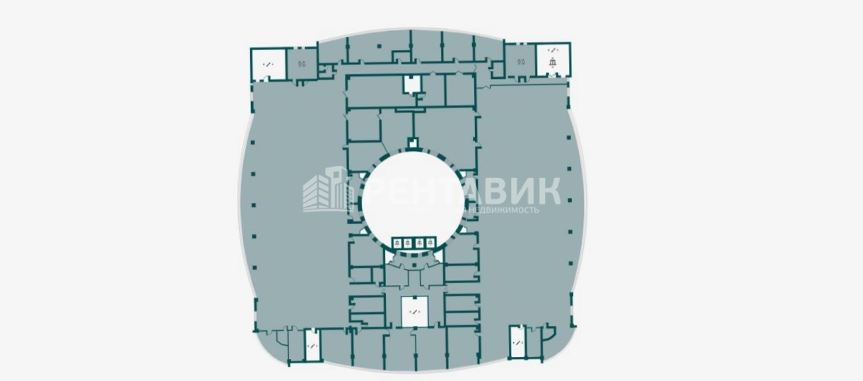 Офис Т4 площадью 3434 квадратных метров