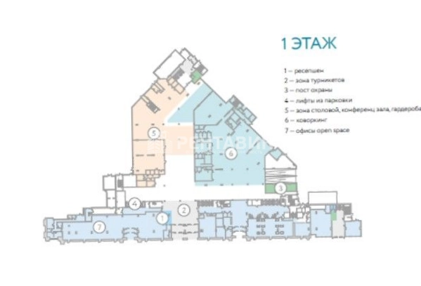 Офис Северная Пальмира площадью 19000 квадратных метров