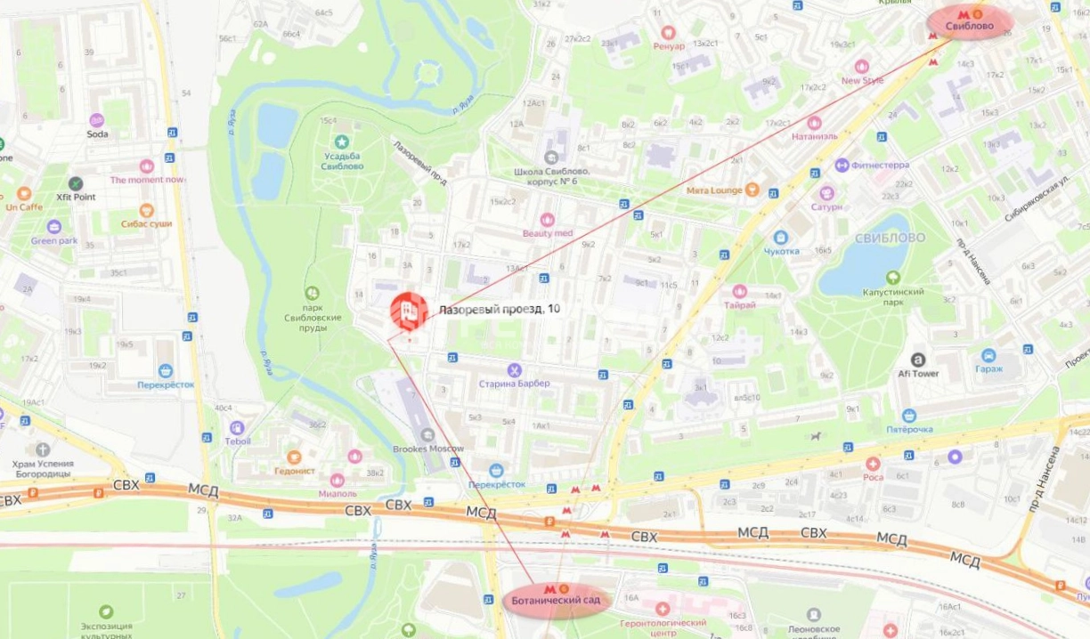 Помещение свободного назначения Лазоревый проезд, 10 площадью 513 квадратных метров