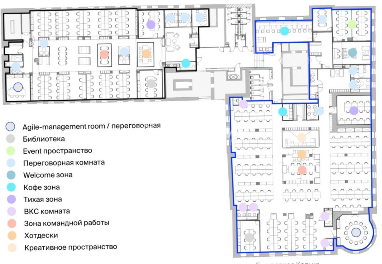 Офис Галерея Актер площадью 593 квадратных метров