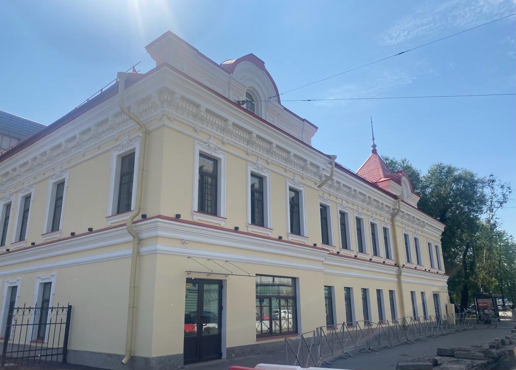 фасад дома, здание по адресу г Санкт-Петербург, пр-кт Стачек, д 48