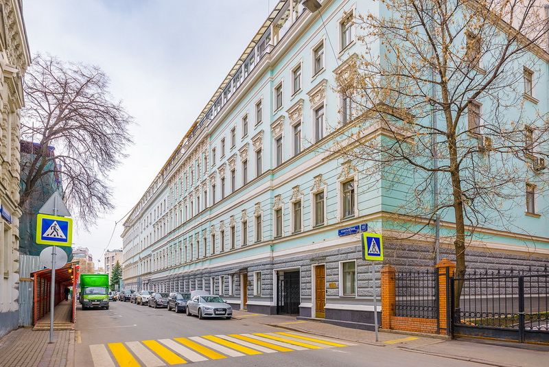 фасад дома, здание по адресу г Москва, Леонтьевский пер, д 11