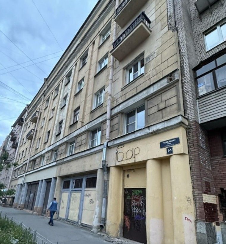 фасад дома, здание по адресу г Санкт-Петербург, ул Тамбовская, д 3-5