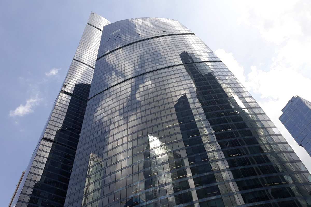 фасад дома, здание по адресу г Москва, Пресненская наб, д 12