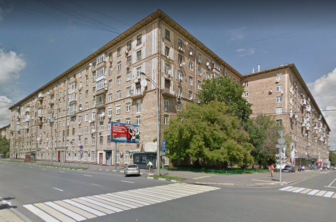 фасад дома, здание по адресу г Москва, Ленинский пр-кт, д 60/2