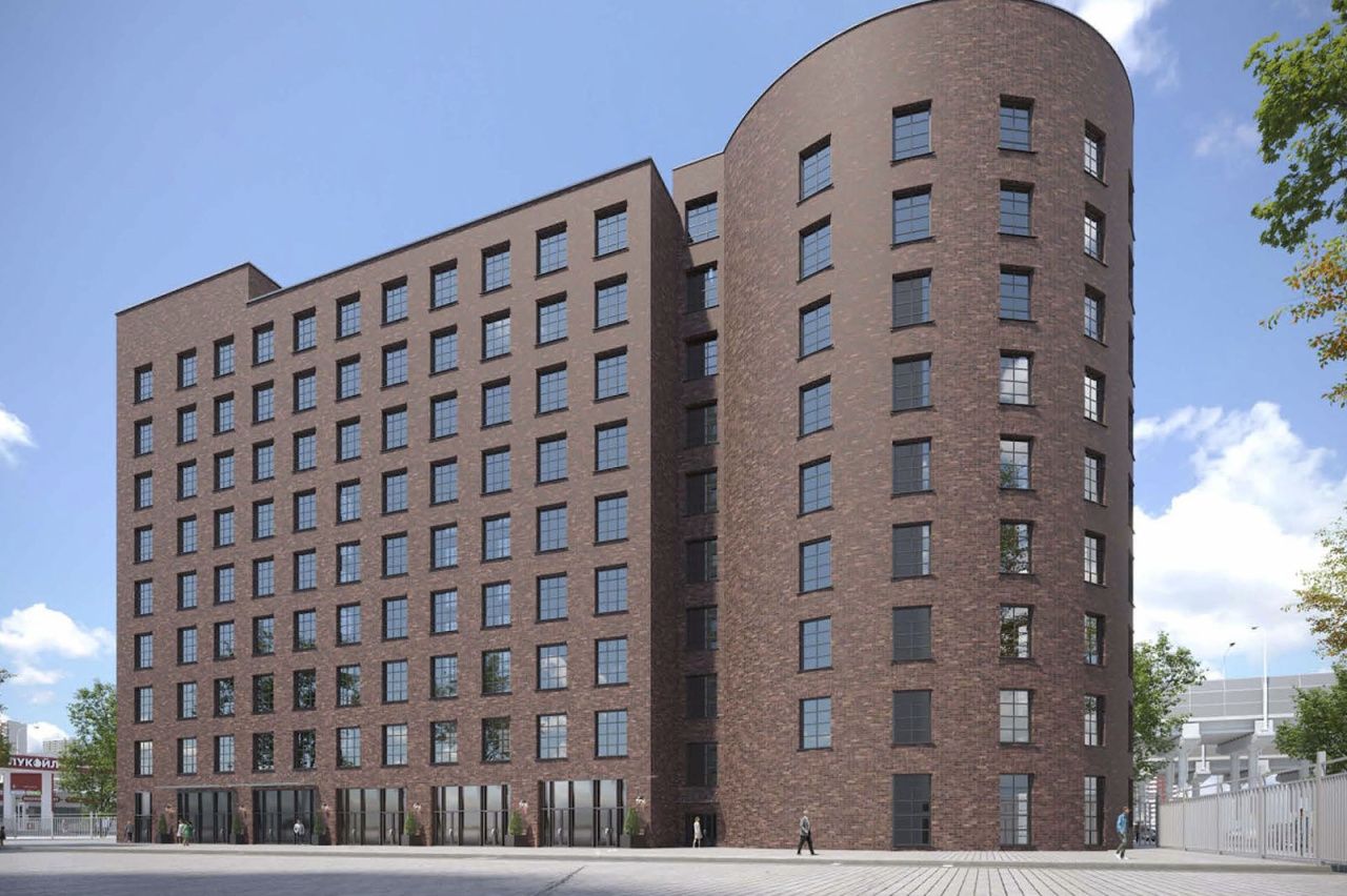 фасад дома, здание по адресу г Москва, ул Новохохловская, д 29