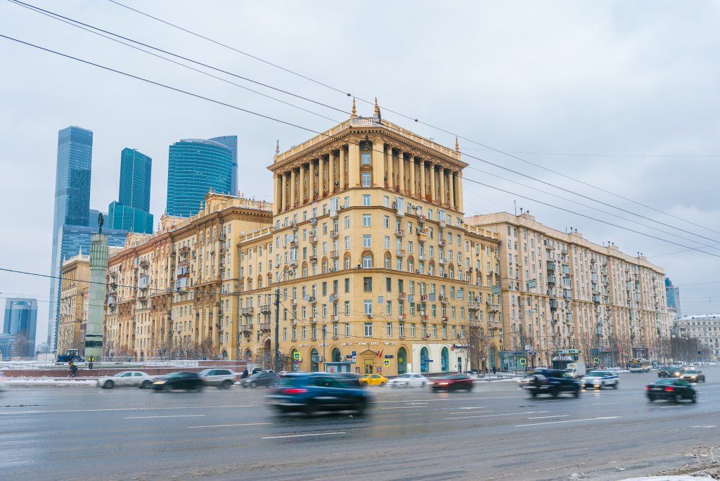 фасад дома, здание по адресу г Москва, Кутузовский пр-кт, д 30