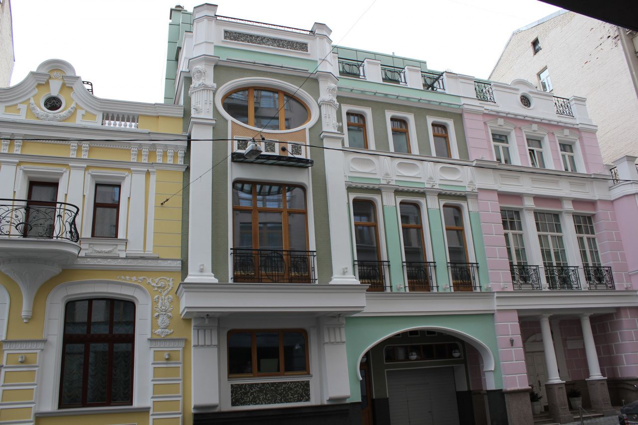 фасад дома, здание по адресу г Москва, Барыковский пер, д 7