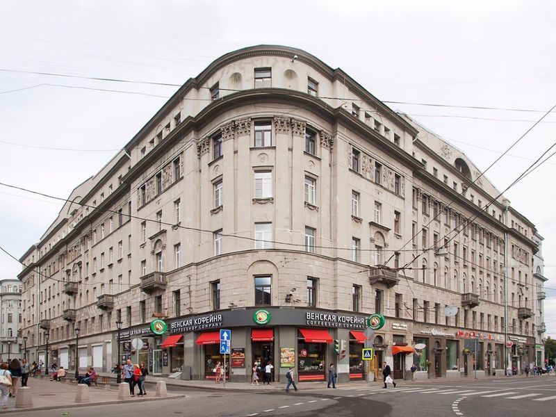 фасад дома, здание по адресу г Москва, ул Солянка, д 1/2 стр 1