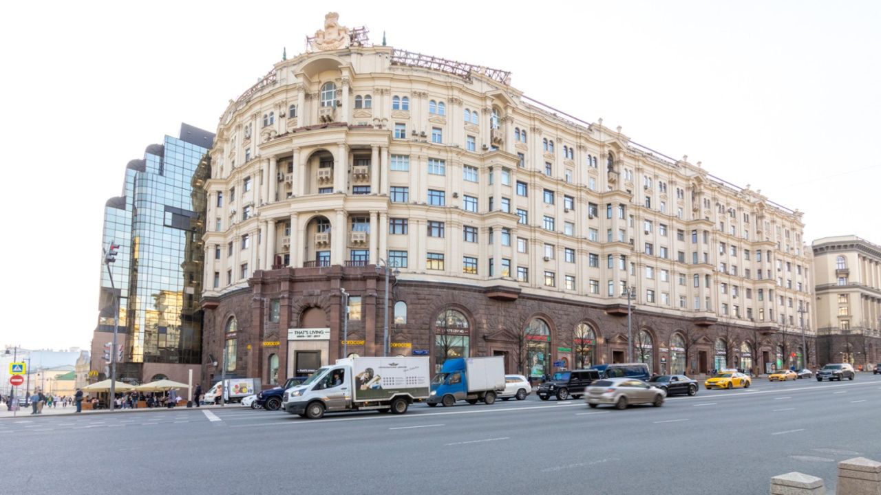 фасад дома, здание по адресу г Москва, ул Тверская, д 9 