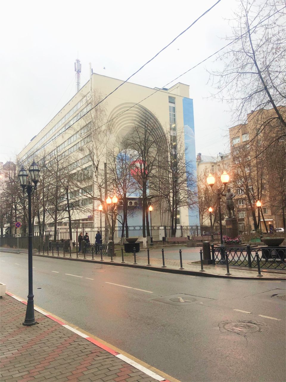 фасад дома, здание по адресу г Москва, Земледельческий пер, д 15 