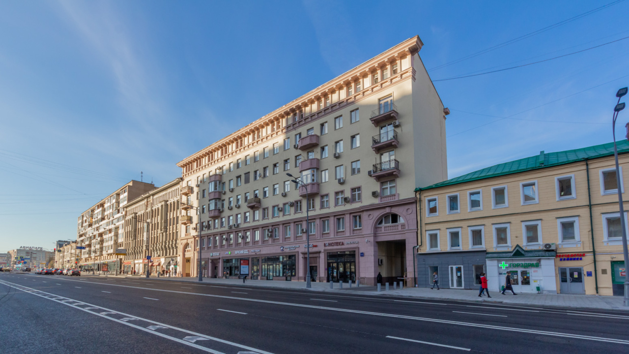 фасад дома, здание по адресу г Москва, ул Красная Пресня, д 32-34