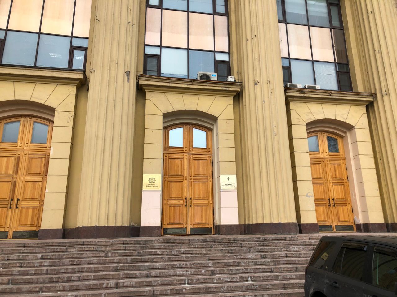 фасад дома, здание по адресу г Москва, Ленинградский пр-кт, д 80 к 16 